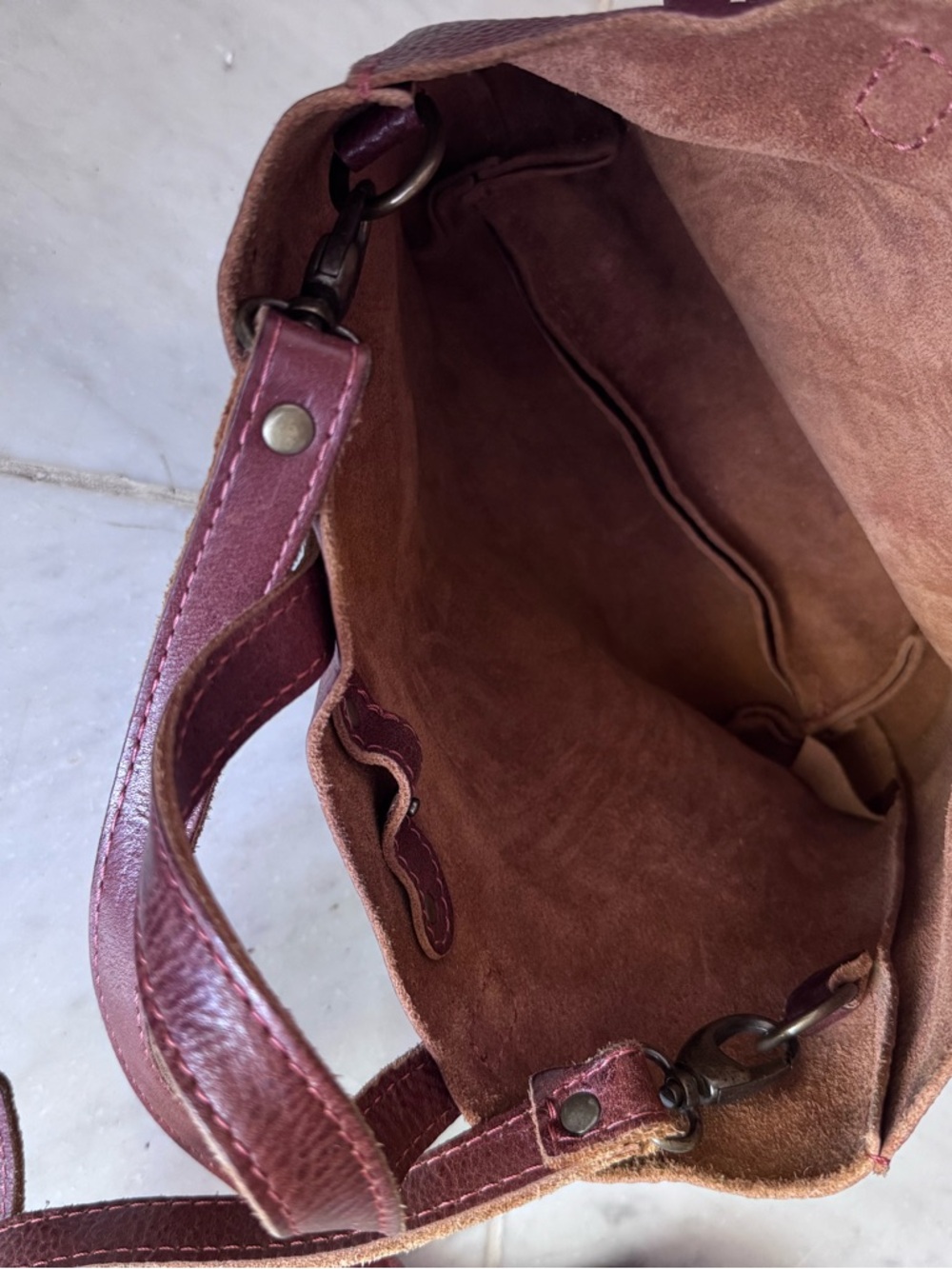 Portland Leather Mini Tote (Nutmeg) - Picture 3 of 3